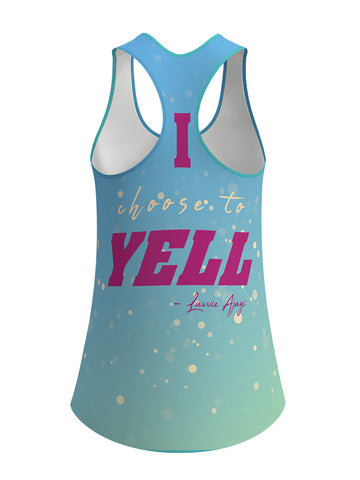 Womens I Choose to Yell Sublimated Relaxed Tank