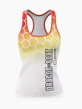 Women's Orange Scales Sublimated Relaxed Tank Top